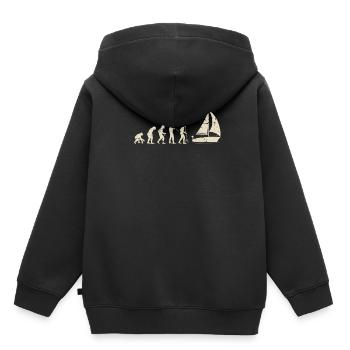 Sailing Evolution - Kids Premium Organic Hoodie - black - Back - AI Model Kid Male (0cm)