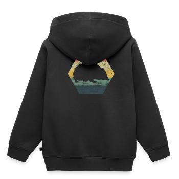 Hedgehog hedgehog hedgehog - Kids Premium Organic Hoodie - black - Back - AI Model Kid Male (0cm)