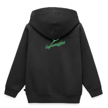 Bodenturnen Gymnastik Turnen Gymnast Bodenturner - Kinder Premium Organic Hoodie - Schwarz - Hinten - AI Model Kid Male (0cm)