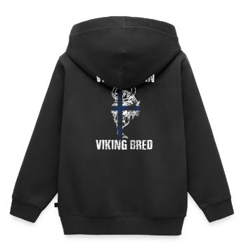 Viking Norway - Kids Premium Organic Hoodie - black - Back - AI Model Kid Male (0cm)