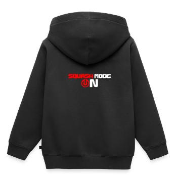 Squash - Sweat Premium à capuche enfant bio - noir - Dos - AI Model Kid Male (0cm)