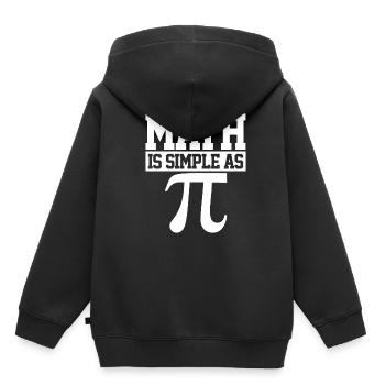 Pi Day - Sweat Premium à capuche enfant bio - noir - Dos - AI Model Kid Male (0cm)