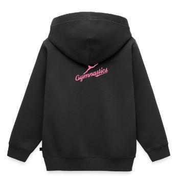 Gymnast Gymnastics Gymnastics Gymnastics Gymnastics - Kids Premium Organic Hoodie - black - Back - AI Model Kid Male (0cm)