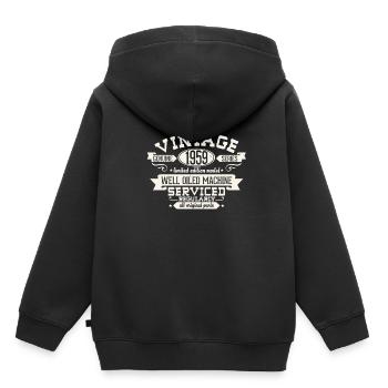 60. Geburtstag - Kinder Premium Organic Hoodie - Schwarz - Hinten - AI Model Kid Male (0cm)