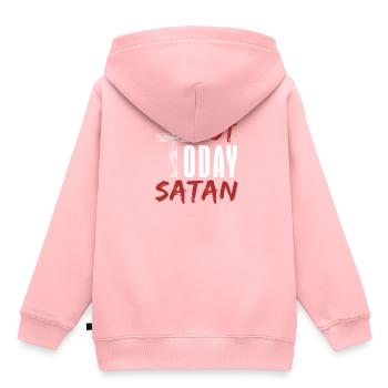 diable - Sweat Premium à capuche enfant bio - rose - Dos - AI Model Kid Female (0cm)