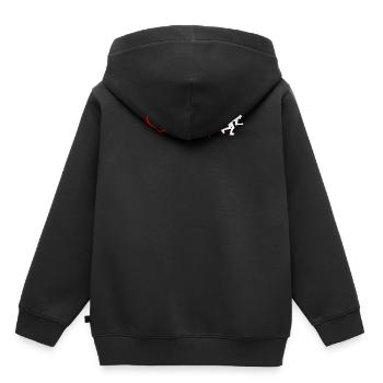 Roller Blade Heartbeat And Heart - Kids Premium Organic Hoodie - black - Back - AI Model Kid Male (0cm)