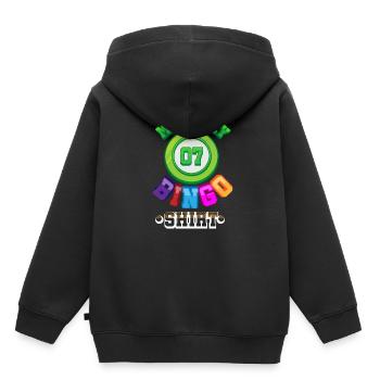 loto - Sweat Premium à capuche enfant bio - noir - Dos - AI Model Kid Male (0cm)