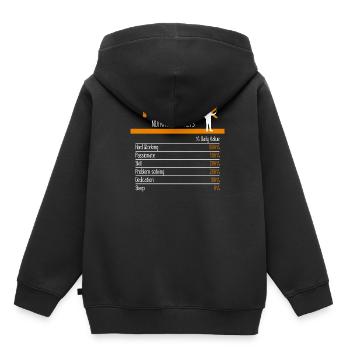 Teacher Ingredients - Kids Premium Organic Hoodie - black - Back - AI Model Kid Male (0cm)