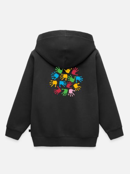 Kindergarten Basteln - Kinder Premium Organic Hoodie - Schwarz