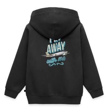 pilote - Sweat Premium à capuche enfant bio - noir - Dos - AI Model Kid Male (0cm)