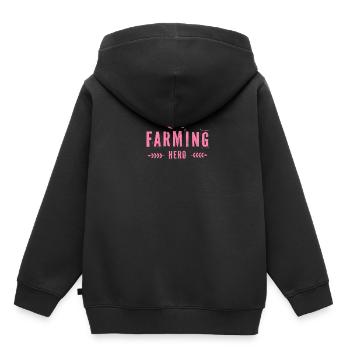 Bäuerin Mama - Kinder Premium Organic Hoodie - Schwarz - Hinten - AI Model Kid Male (0cm)