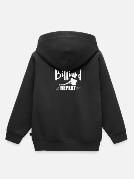 Billardtisch Billiard Billardspieler Pool Billard - Kinder Premium Organic Hoodie - Schwarz