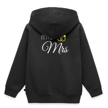 wedding - Kids Premium Organic Hoodie - black - Back - AI Model Kid Male (0cm)