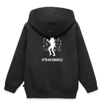 Équipe Shuffle Dance Dance Disco Techno Gift - Sweat Premium à capuche enfant bio - noir - Dos - AI Model Kid Male (0cm)