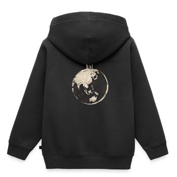 Reisen - Kinder Premium Organic Hoodie - Schwarz - Hinten - AI Model Kid Male (0cm)