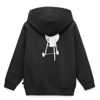grilling - Kids Premium Organic Hoodie - black - Back - AI Model Kid Male (0cm)