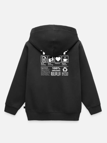 Tutor - Kinder Premium Organic Hoodie - Schwarz