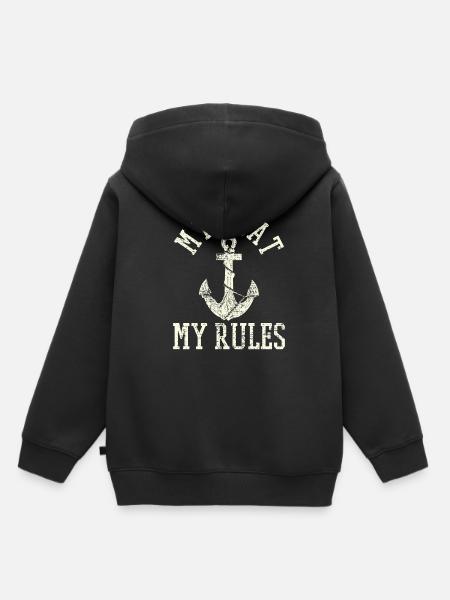 Bootfahren - Kinder Premium Organic Hoodie - Schwarz