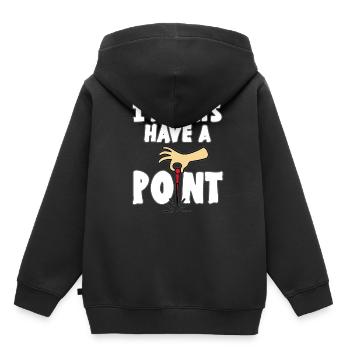 Acupuncture Acupression Aiguille Acupuncturiste Cadeau - Sweat Premium à capuche enfant bio - noir - Dos - AI Model Kid Male (0cm)