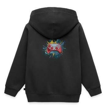 Gaming - Sweat Premium à capuche enfant bio - noir - Dos - AI Model Kid Male (0cm)