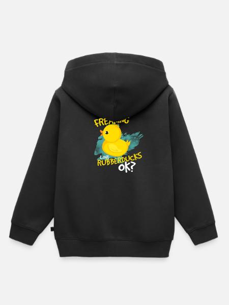Gummiente - Kinder Premium Organic Hoodie - Schwarz