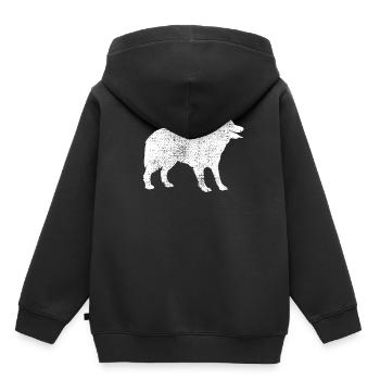 Border Collie - Kids Premium Organic Hoodie - black - Back - AI Model Kid Male (0cm)