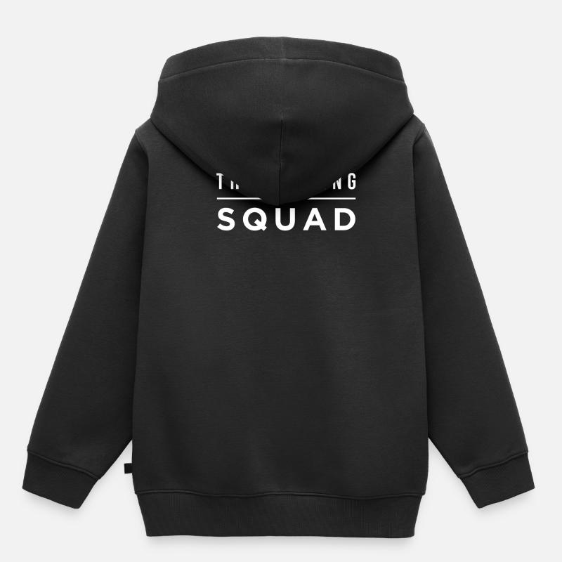 Équipe de boxe thai - Sweat Premium à capuche enfant bio - noir