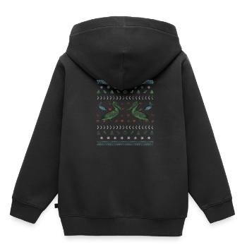 Pelikan Weihnachten Vogel Beobachtung Geschenk - Kinder Premium Organic Hoodie - Schwarz - Hinten - AI Model Kid Male (0cm)