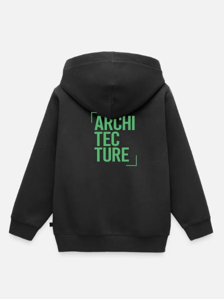 Architekt - Kinder Premium Organic Hoodie - Schwarz