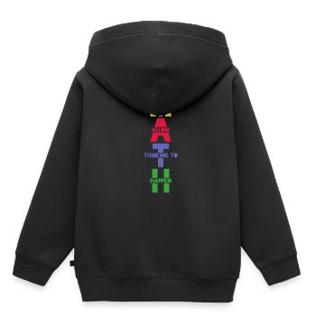 Mathe Mathe Mathe - Kinder Premium Organic Hoodie - Schwarz - Hinten - AI Model Kid Male (0cm)