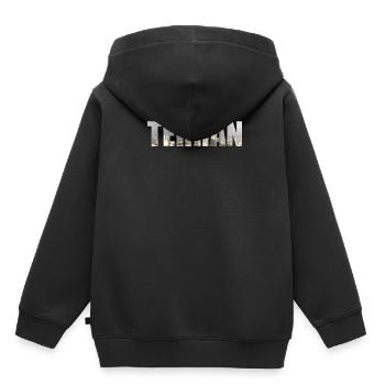 Panorama de l'Iran à Téhéran - Sweat Premium à capuche enfant bio - noir - Dos - AI Model Kid Male (0cm)