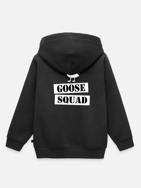 join the goose squad - Kinder Premium Organic Hoodie - Schwarz