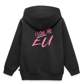 Brexit Europe Union européenne UE Elections européennes - Sweat Premium à capuche enfant bio - noir - Dos - AI Model Kid Male (0cm)
