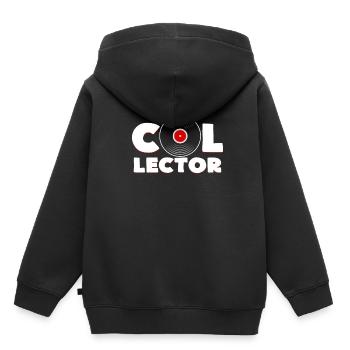 Schallplatte - Kinder Premium Organic Hoodie - Schwarz - Hinten - AI Model Kid Male (0cm)