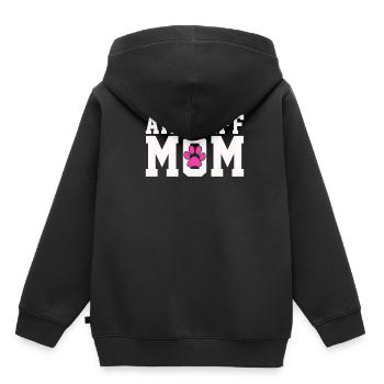 Staffordshire Mère - Sweat Premium à capuche enfant bio - noir - Dos - AI Model Kid Male (0cm)