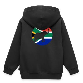 Afrique du Sud - Sweat Premium à capuche enfant bio - noir - Dos - AI Model Kid Male (0cm)