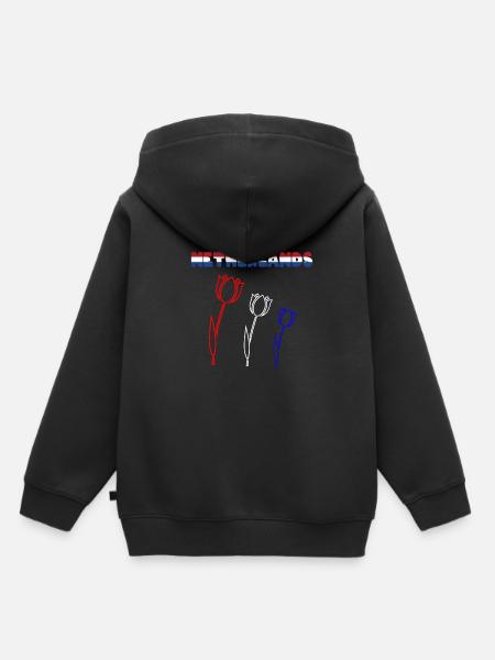 Niederlande - Kinder Premium Organic Hoodie - Schwarz
