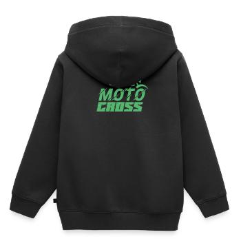 Motocross Motocross Motocross Motocross - Sweat Premium à capuche enfant bio - noir - Dos - AI Model Kid Male (0cm)