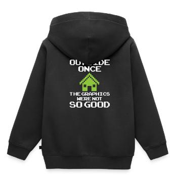 Gamer Gaming Video Game Videogame Pixel Pixelart - Kids Premium Organic Hoodie - black - Back - AI Model Kid Male (0cm)