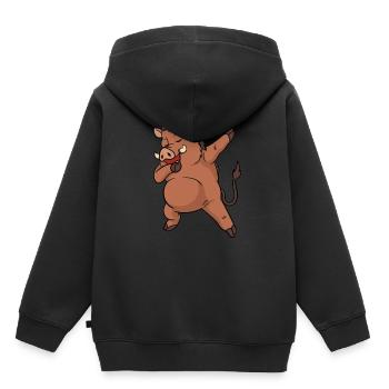 Warthog Dabbing Dance Dancing Funny Gift - Kids Premium Organic Hoodie - black - Back - AI Model Kid Male (0cm)