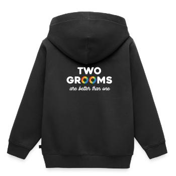 Bräutigam - Kinder Premium Organic Hoodie - Schwarz - Hinten - AI Model Kid Male (0cm)