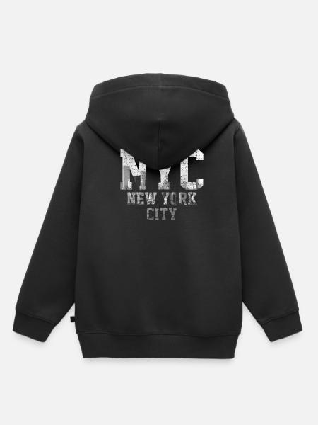 NYC - Kinder Premium Organic Hoodie - Schwarz