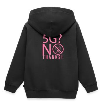 Netzwerk 5G Mobilfunk Gegen 5G Strahlung - Kinder Premium Organic Hoodie - Schwarz - Hinten - AI Model Kid Male (0cm)