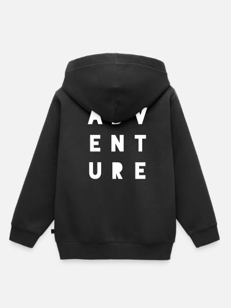 Abenteuer Abenteuer Abenteuer - Kinder Premium Organic Hoodie - Schwarz