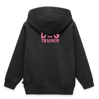 Entraîneur de chien entraîneur de chien entraîneur de chien - Sweat Premium à capuche enfant bio - noir - Dos - AI Model Kid Male (0cm)