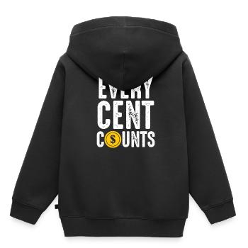 Coin collectors Every cent counts numismatist - Kids Premium Organic Hoodie - black - Back - AI Model Kid Male (0cm)