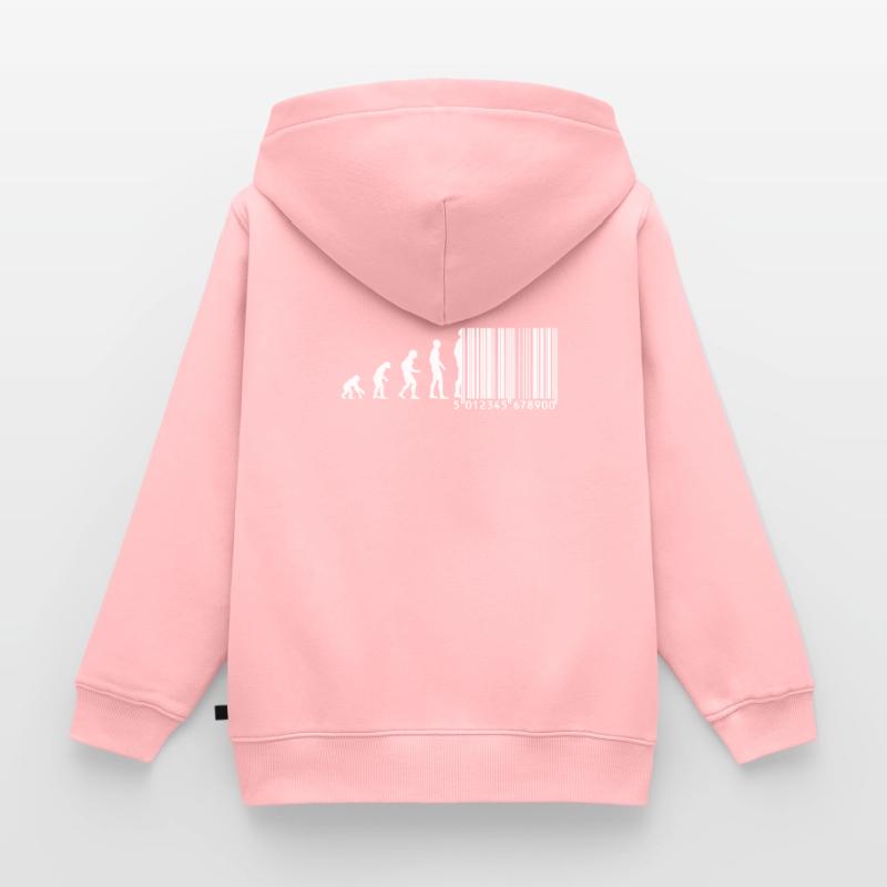 Evolution barcode Kids Premium Organic Hoodie