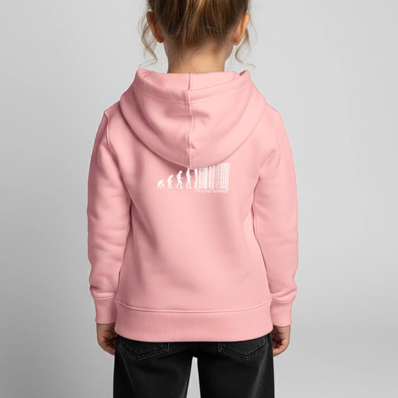 Evolution barcode Kids Premium Organic Hoodie