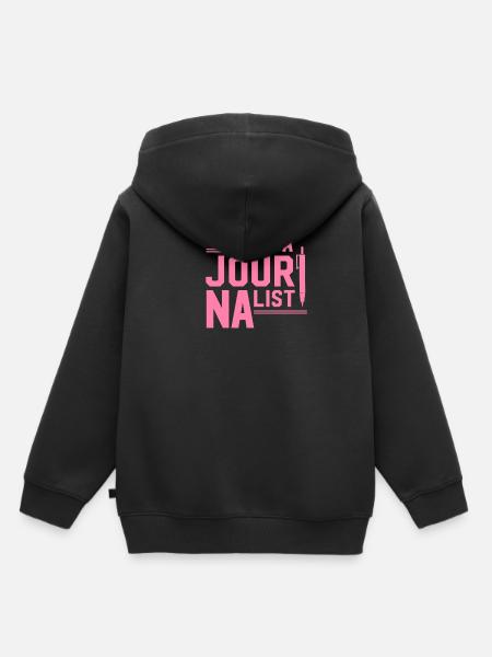 Journalistin - Kinder Premium Organic Hoodie - Schwarz
