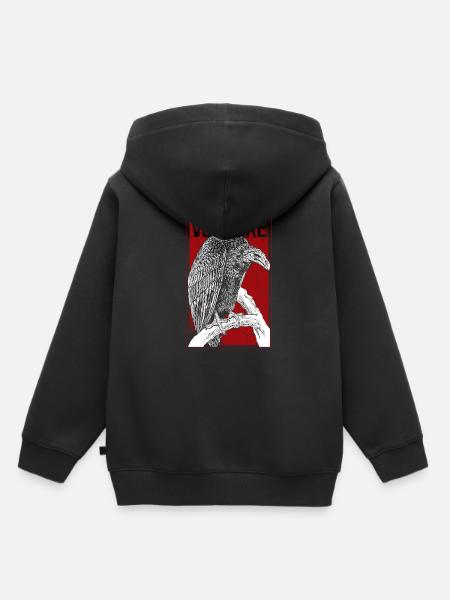 Geier Tod - Kinder Premium Organic Hoodie - Schwarz